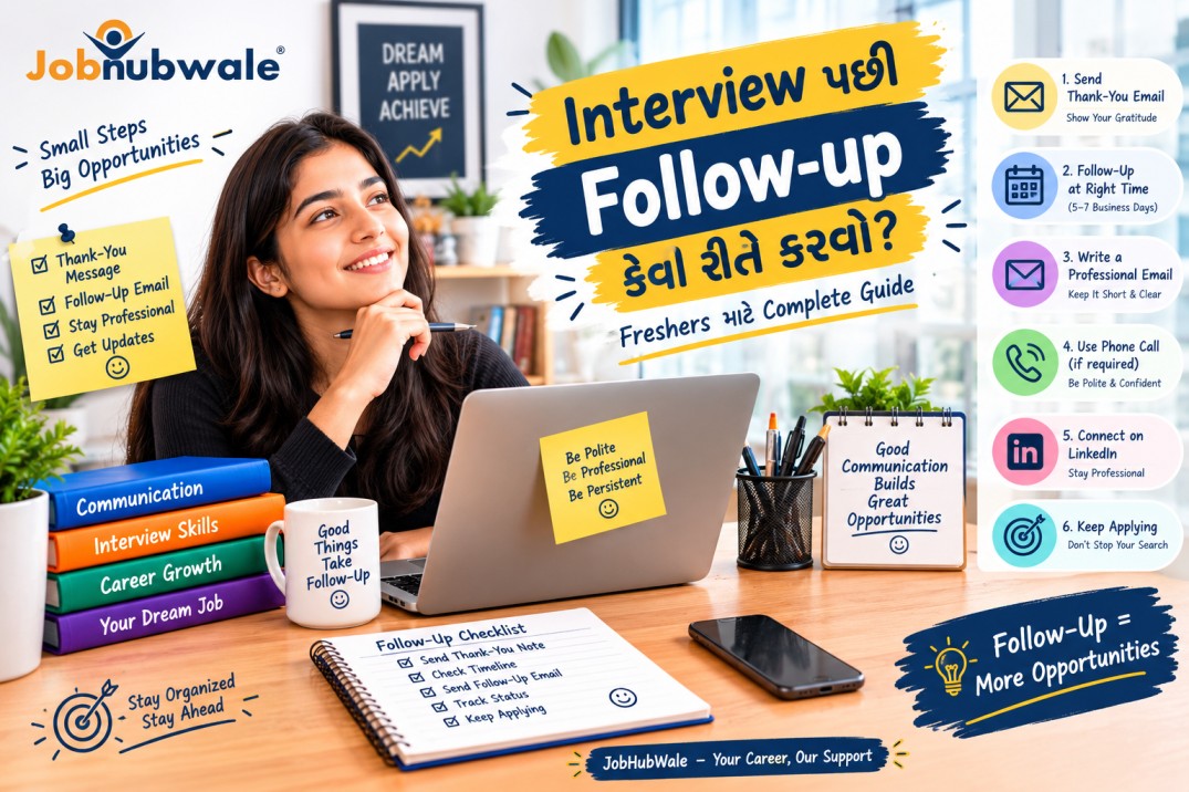Interview પછી Follow-Up કેવી રીતે કરવો? Freshers માટે 10 Best Tips
